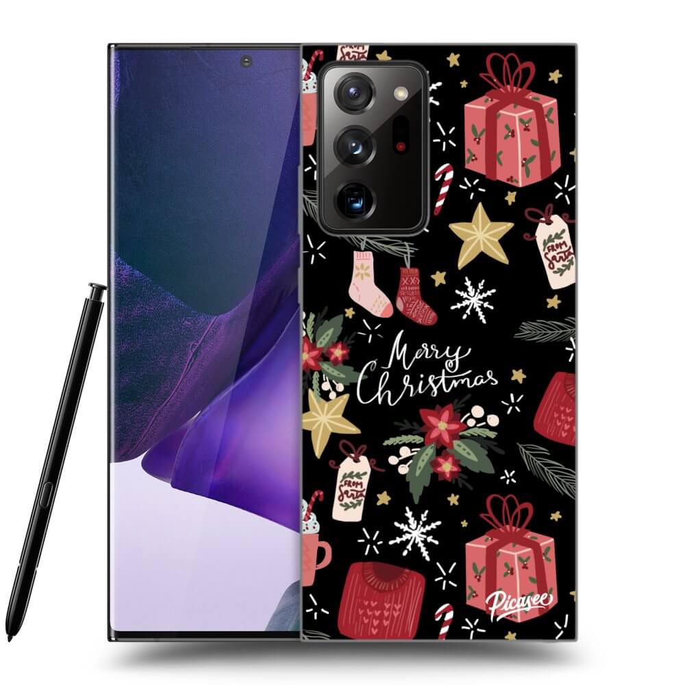 Picasee silikónový čierny obal pre Samsung Galaxy Note 20 Ultra - Christmas