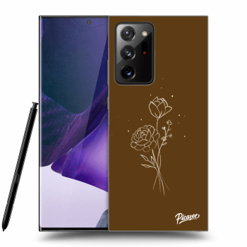 Obal pre Samsung Galaxy Note 20 Ultra - Brown flowers