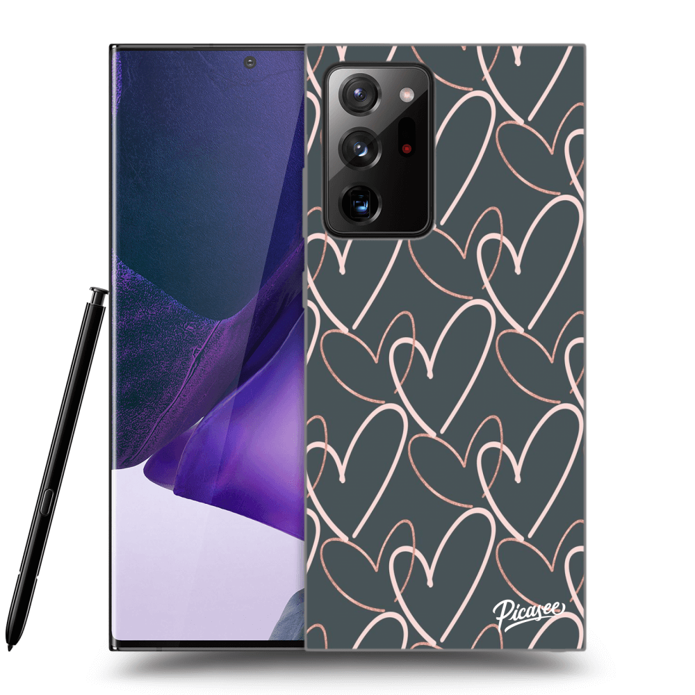Picasee silikónový čierny obal pre Samsung Galaxy Note 20 Ultra - Lots of love