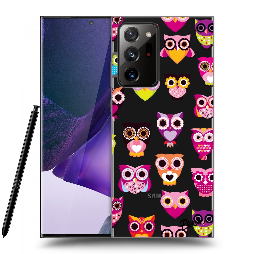 Picasee silikónový prehľadný obal pre Samsung Galaxy Note 20 Ultra - Owls