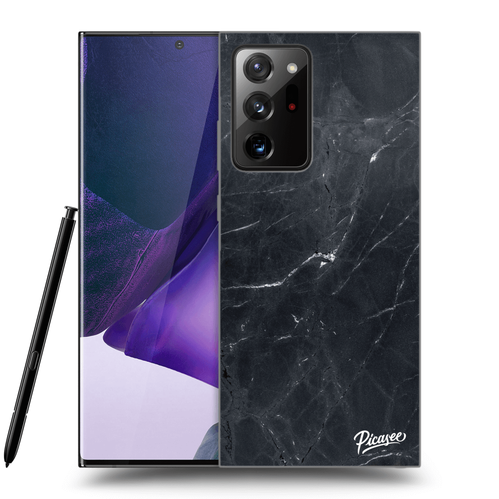 Picasee silikónový čierny obal pre Samsung Galaxy Note 20 Ultra - Black marble