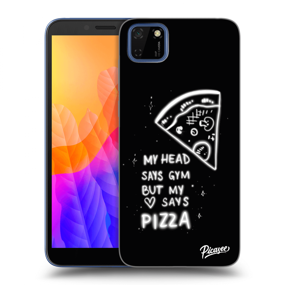 Picasee silikónový čierny obal pre Huawei Y5P - Pizza