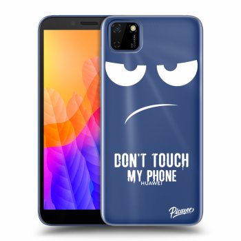 Picasee silikónový prehľadný obal pre Huawei Y5P - Don't Touch My Phone