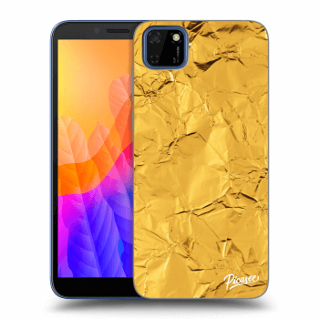 Picasee silikónový prehľadný obal pre Huawei Y5P - Gold