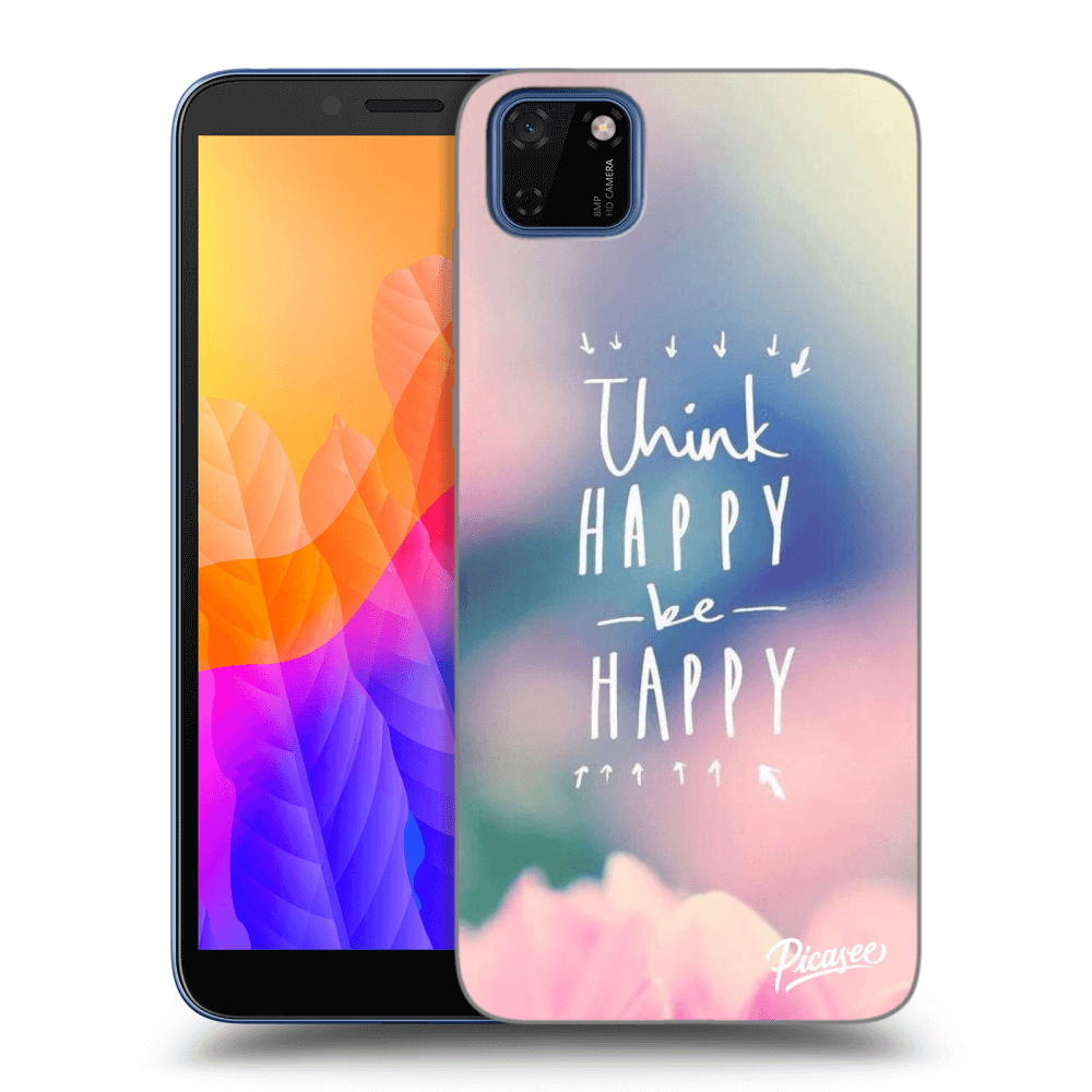 Picasee silikónový čierny obal pre Huawei Y5P - Think happy be happy