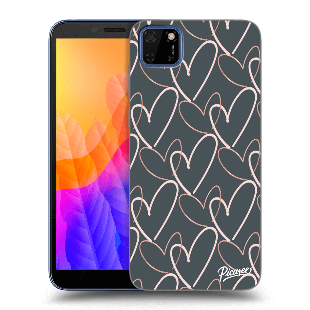 Picasee silikónový čierny obal pre Huawei Y5P - Lots of love