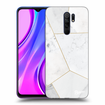 Obal pre Xiaomi Redmi 9 - White tile