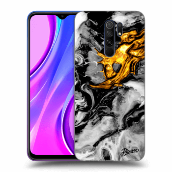 Obal pre Xiaomi Redmi 9 - Black Gold 2