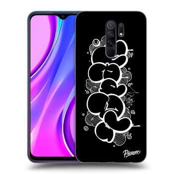 Picasee silikónový čierny obal pre Xiaomi Redmi 9 - Throw UP