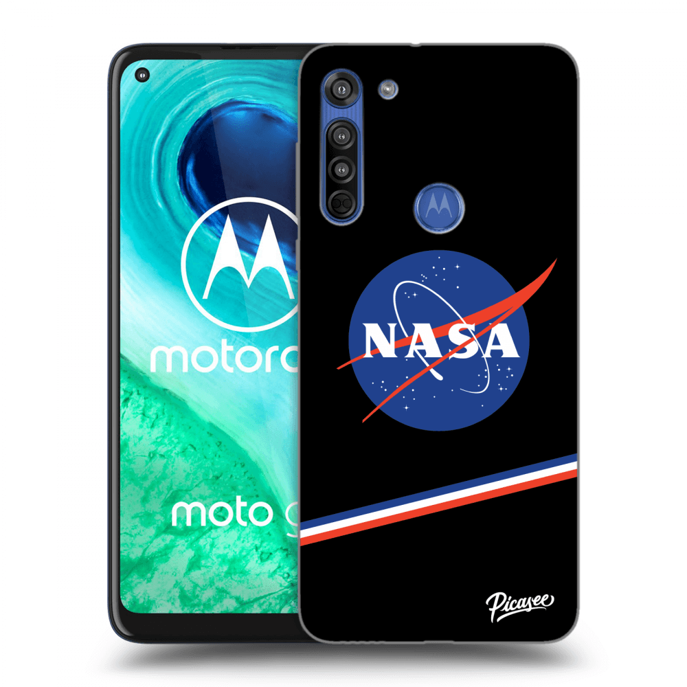 Picasee silikónový čierny obal pre Motorola Moto G8 - NASA Original