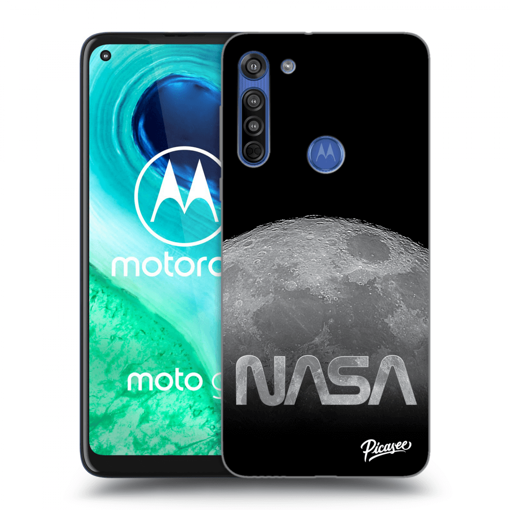 Picasee silikónový prehľadný obal pre Motorola Moto G8 - Moon Cut