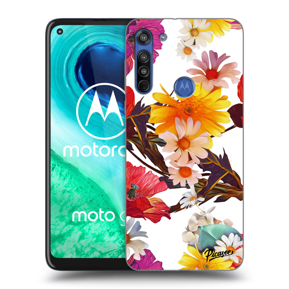 Picasee silikónový prehľadný obal pre Motorola Moto G8 - Meadow