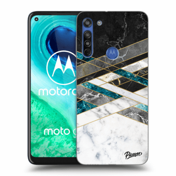 Obal pre Motorola Moto G8 - Black & White geometry
