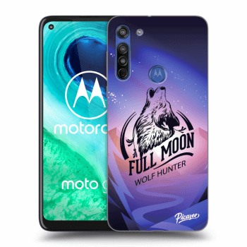 Picasee silikónový čierny obal pre Motorola Moto G8 - Wolf