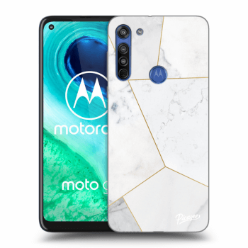 Obal pre Motorola Moto G8 - White tile