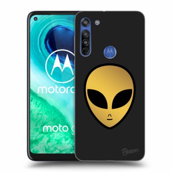 Picasee silikónový čierny obal pre Motorola Moto G8 - Earth - Alien