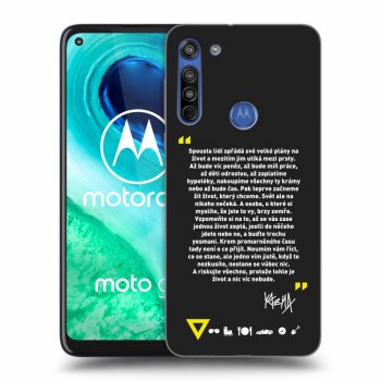Picasee silikónový čierny obal pre Motorola Moto G8 - Kazma - BUĎTE TROCHU YESMANI