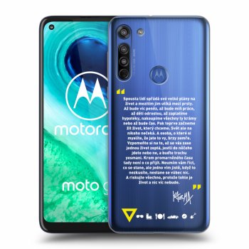 Picasee silikónový prehľadný obal pre Motorola Moto G8 - Kazma - BUĎTE TROCHU YESMANI