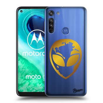Obal pre Motorola Moto G8 - EARTH - Gold Alien 3.0
