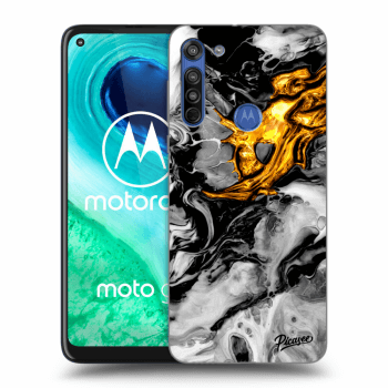 Obal pre Motorola Moto G8 - Black Gold 2