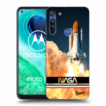 Picasee silikónový prehľadný obal pre Motorola Moto G8 - Space Shuttle