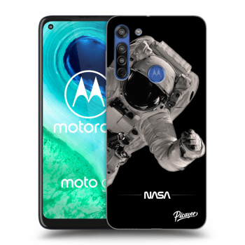 Picasee silikónový prehľadný obal pre Motorola Moto G8 - Astronaut Big