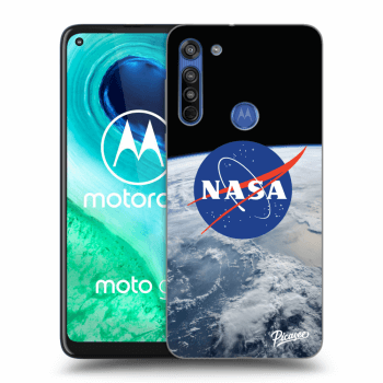 Picasee silikónový čierny obal pre Motorola Moto G8 - Nasa Earth