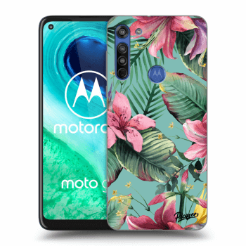 Picasee silikónový čierny obal pre Motorola Moto G8 - Hawaii