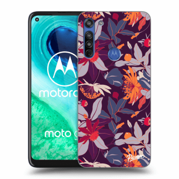 Obal pre Motorola Moto G8 - Purple Leaf