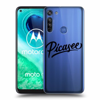 Picasee silikónový prehľadný obal pre Motorola Moto G8 - Picasee - black