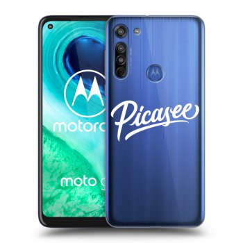 Picasee silikónový prehľadný obal pre Motorola Moto G8 - Picasee - White
