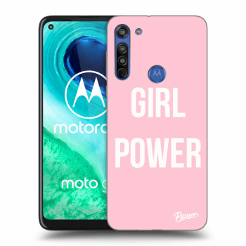 Picasee silikónový prehľadný obal pre Motorola Moto G8 - Girl power