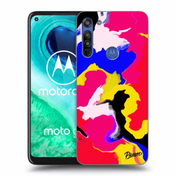 Picasee silikónový prehľadný obal pre Motorola Moto G8 - Watercolor