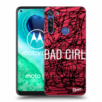 Picasee silikónový prehľadný obal pre Motorola Moto G8 - Bad girl