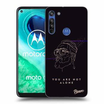 Picasee silikónový prehľadný obal pre Motorola Moto G8 - You are not alone