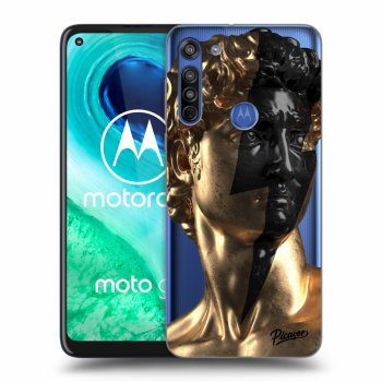 Picasee silikónový prehľadný obal pre Motorola Moto G8 - Wildfire - Gold