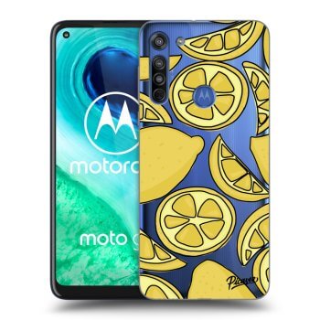 Picasee silikónový prehľadný obal pre Motorola Moto G8 - Lemon