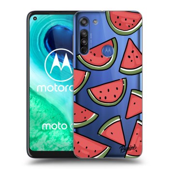 Picasee silikónový prehľadný obal pre Motorola Moto G8 - Melone