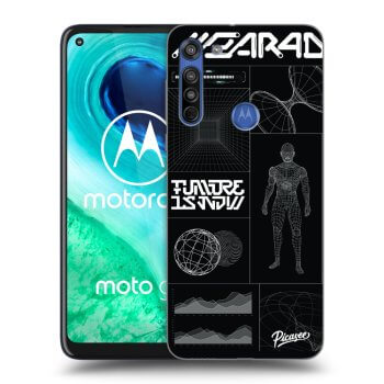 Picasee silikónový prehľadný obal pre Motorola Moto G8 - BLACK BODY