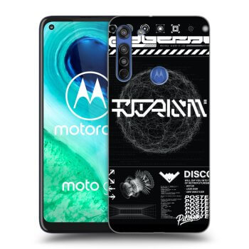 Picasee silikónový prehľadný obal pre Motorola Moto G8 - BLACK DISCO