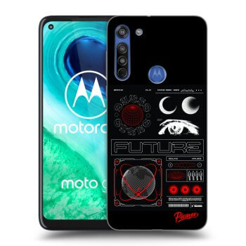 Picasee silikónový prehľadný obal pre Motorola Moto G8 - WAVES