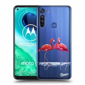 Obal pre Motorola Moto G8 - Flamingos couple
