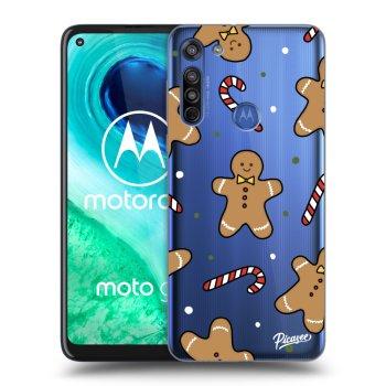 Picasee silikónový prehľadný obal pre Motorola Moto G8 - Gingerbread