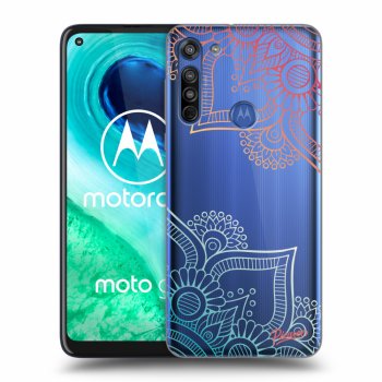 Picasee silikónový prehľadný obal pre Motorola Moto G8 - Flowers pattern