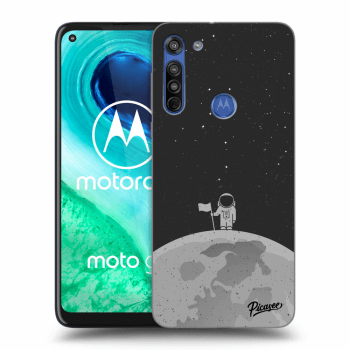 Picasee silikónový prehľadný obal pre Motorola Moto G8 - Astronaut