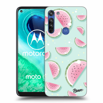 Picasee silikónový prehľadný obal pre Motorola Moto G8 - Watermelon 2