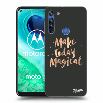 Picasee silikónový prehľadný obal pre Motorola Moto G8 - Make today Magical