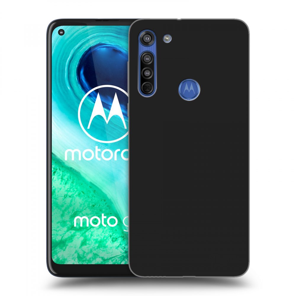 Picasee silikónový čierny obal pre Motorola Moto G8 - Clear
