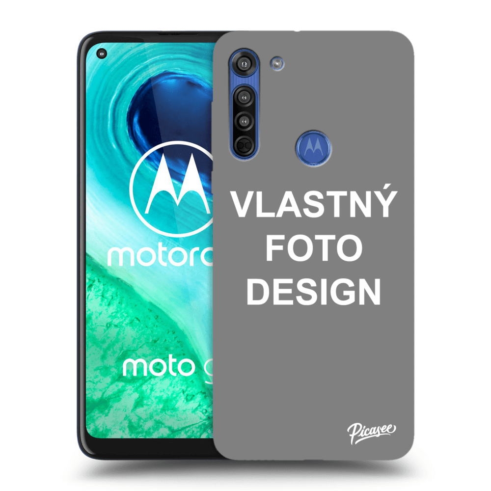 Picasee silikónový prehľadný obal pre Motorola Moto G8 - Vlastný fotka/motiv
