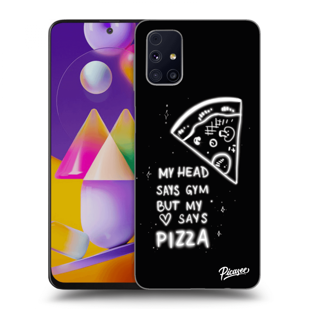 Picasee silikónový prehľadný obal pre Samsung Galaxy M31s - Pizza